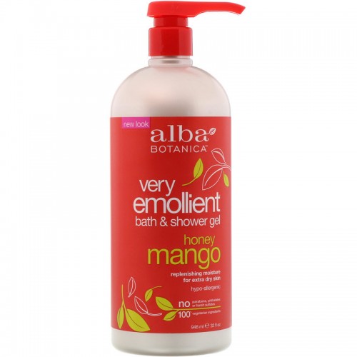 Alba Botanica Midnight Tuberose Very Emollient Bath and Shower Gel, 32  Fluid Ounce